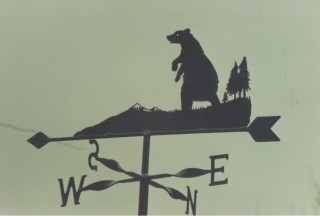 Bear weather vane