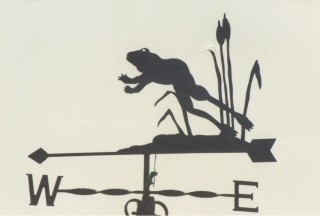 Frog weathervane