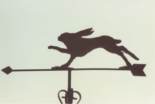 Hare weathervane