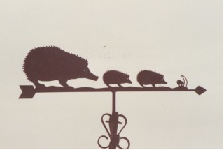 Hedgehogs weather vane