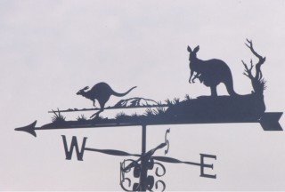 Kangaroos weathervane