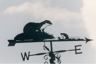 Otters weathervane
