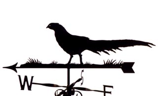 Pheasant weather vane