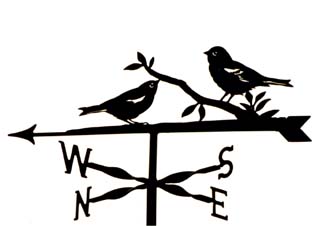 Finches weather vane