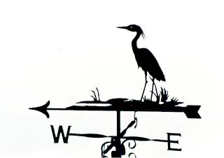 Heron weathervane