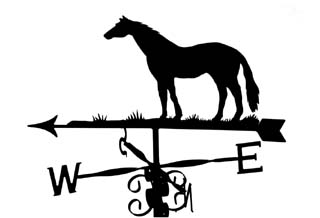 Horse weather vane