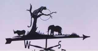 Jungle Scene weather vane