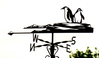 Penguins weather vane