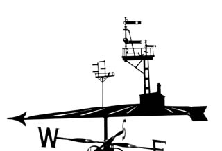 Signals weather vane