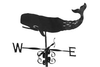 Whale weather vane